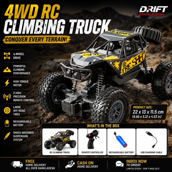4WD RC Off-Road Climbing Monster Truck